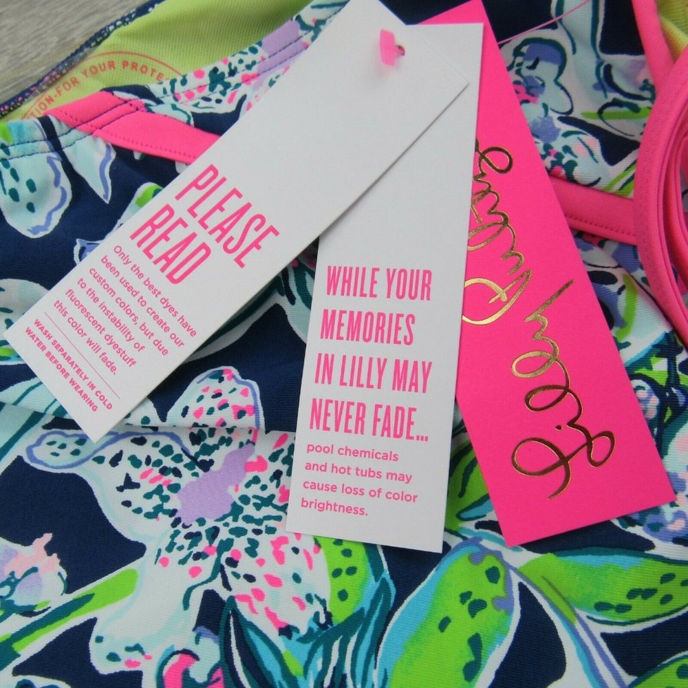 Lilly Pulitzer Palma Sway This Way Deep Sea Navy 4 - Picture 10 of 12